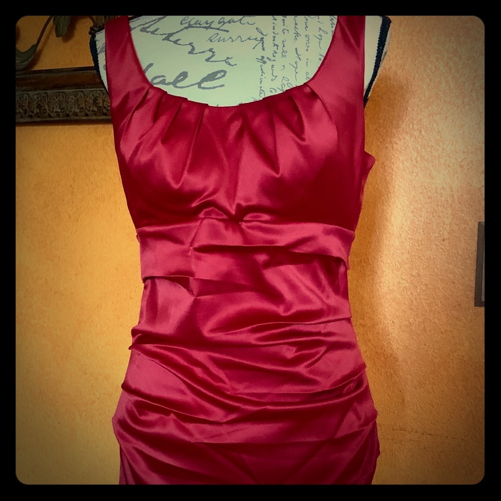 Gorgeous red cocktail dress.